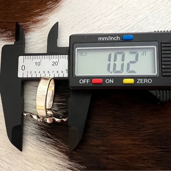 ❤️ Cotton Candy Dahlia Kingman Turquoise Sterling Silver Navajo Adjustable Ring - Picture 10 of 14